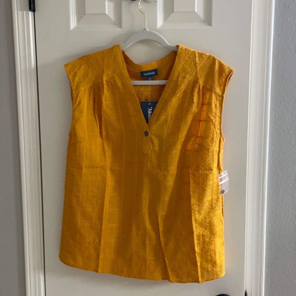 ModCloth yellow sleeveless top